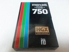 BETA Japan Maxell HGX High Grade Epitaxial Videocassette L-750 HGX  NEW-SEALED