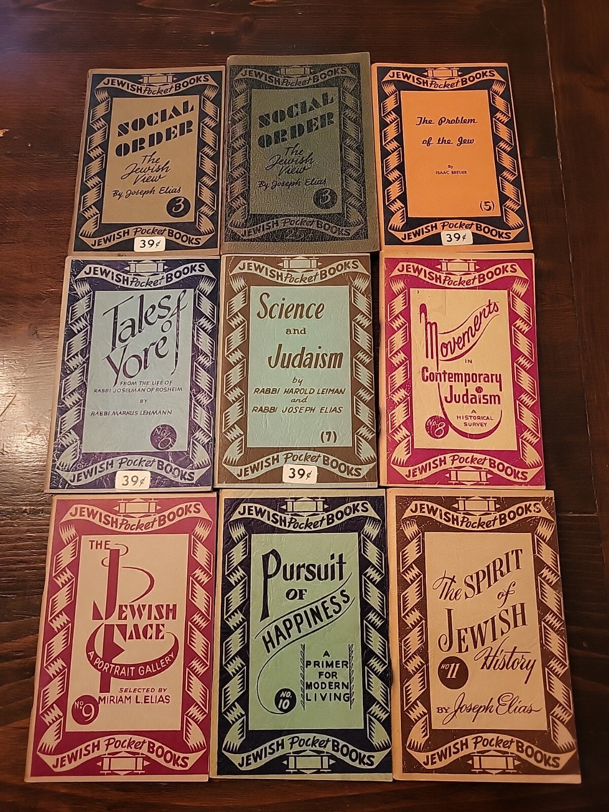 Lot of 9 Vintage Jewish Pocket Books 1940s eBay
