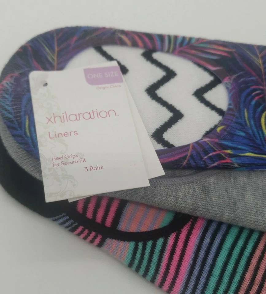 Calcetines forrados Xhilaration para mujer 3 pares de empuñaduras de talón talla única para un ajuste seguro Foto 2 de 4