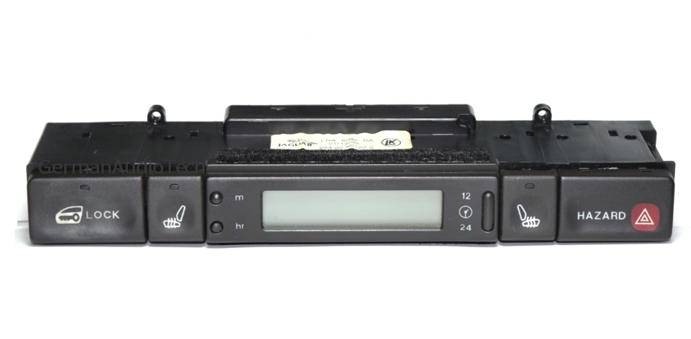 JAGUAR 1995 1996 97 XJ6 XJ8 VDP CLOCK LCD DISPLAY HAZARD SWITCH