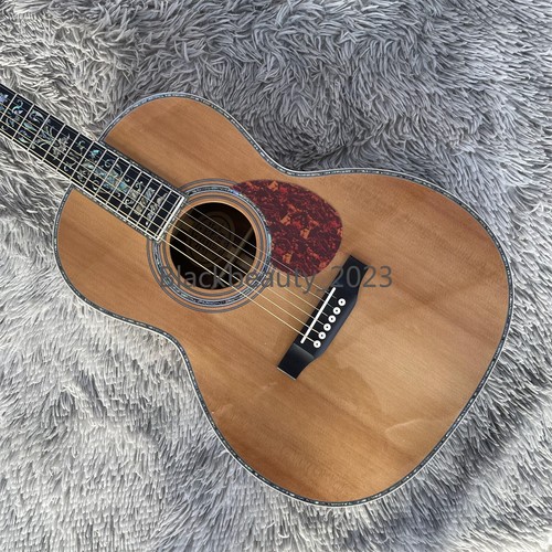 00045 Acoustic Guitar Solid Spruce Top Real Abalone Inlay Mahogany Neck 6 String - Picture 2 of 7