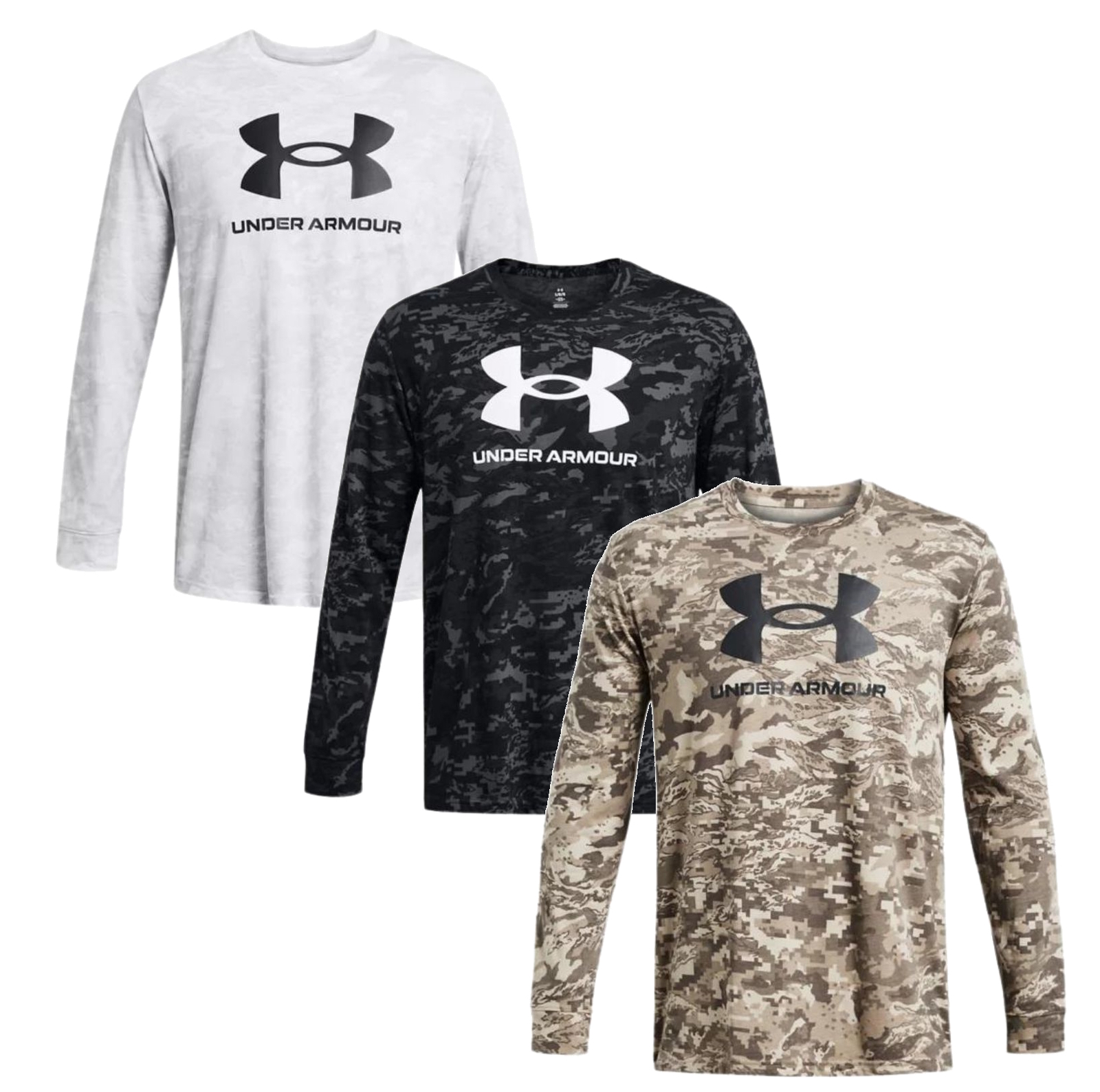 Under Armour Mens UA ABC Camo Long Sleeve Shirt T-Shirt - 1382889 - New