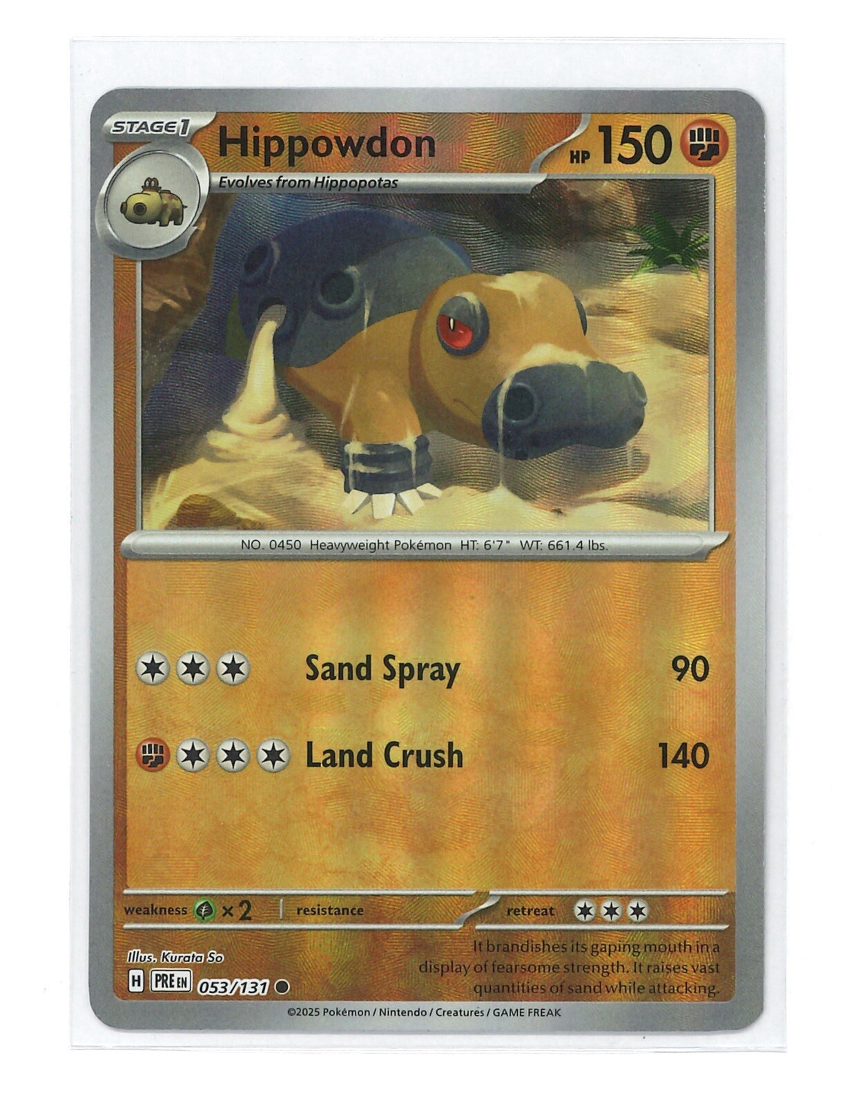 Hippowdon (Pokeball) #53- Pokemon TCG Prismatic Evolutions