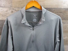 Vintage Nike ACG Base Layer Shirt Men XL Gray Mock Neck Thermal 1/4 Zip Pullover