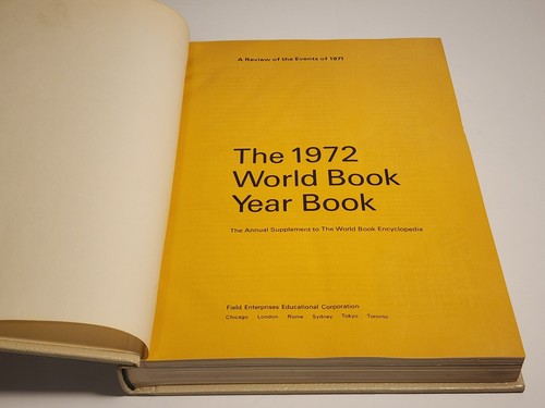 The World Book Encyclopedia: Year Book 1972 Review of Events of 1971 HC - Picture 7 of 9