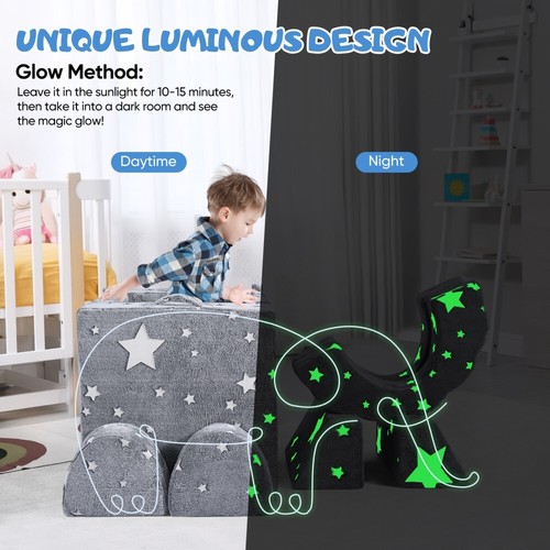 Kindersofa Kindermatratze Sitzkissen Spielsofa Minicouch Bausteine 10er-Set - Bild 5 von 8