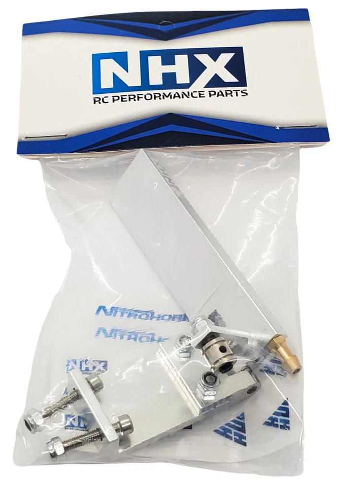 NHX RC Aluminum 75mm Rudder with Water Pickup Silver - Image 4 of 4