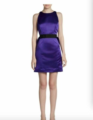 Milly Peau De Soie Blackberry Party Cocktail Dress NEW! 6 | eBay
