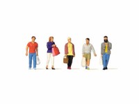 Preiser 10673 Passanten Beim Einkauf Shopping 5 Figuren H0 Neu
