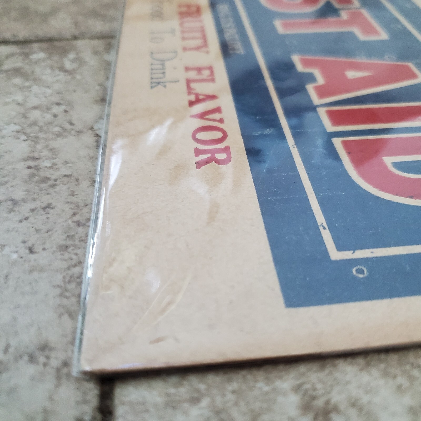 Antique 1920's First Aid Orange Drink Beverage Quack Advertising