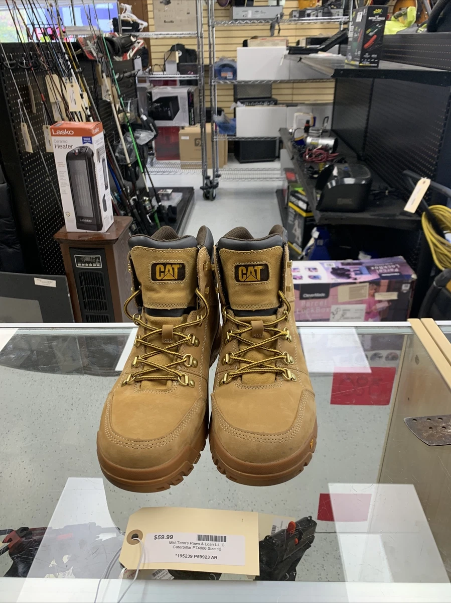 Caterpillar Men s Outline Work Boot Soft Toe Leather P74086 Size