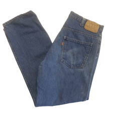 Vtg Levis USA Denim Jeans Orange Tag Size See Photos 217 Medium Wash 90  s