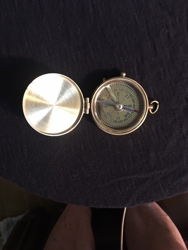 Brass Nautical “The Direction of Your Dreams” Thoreau's Quote Compass