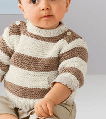 easy knit baby jumper