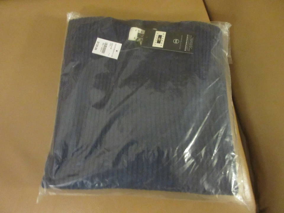 Joseph Abboud Stone Blue Knit mens wool blend  Sweater with elbow patches  - Image 3 of 4