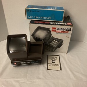 Vintage GAF Pana-Vue Automatic Lighted 2x2 Slide Viewer No Cord