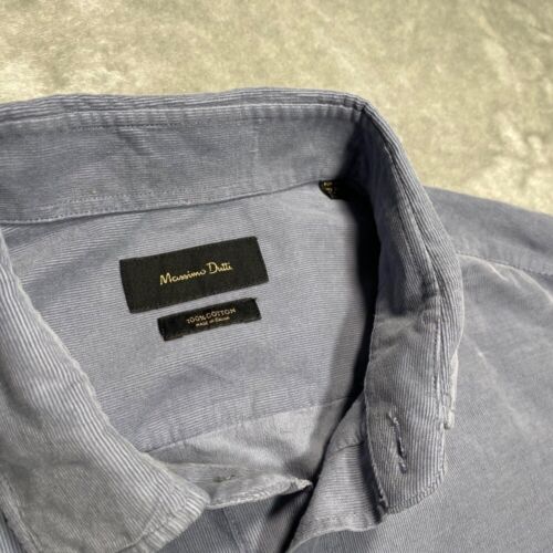 Massimo Dutti Shirt Mens XL Button Down Long Sleeve Modern Slim Fitting - Picture 3 of 12