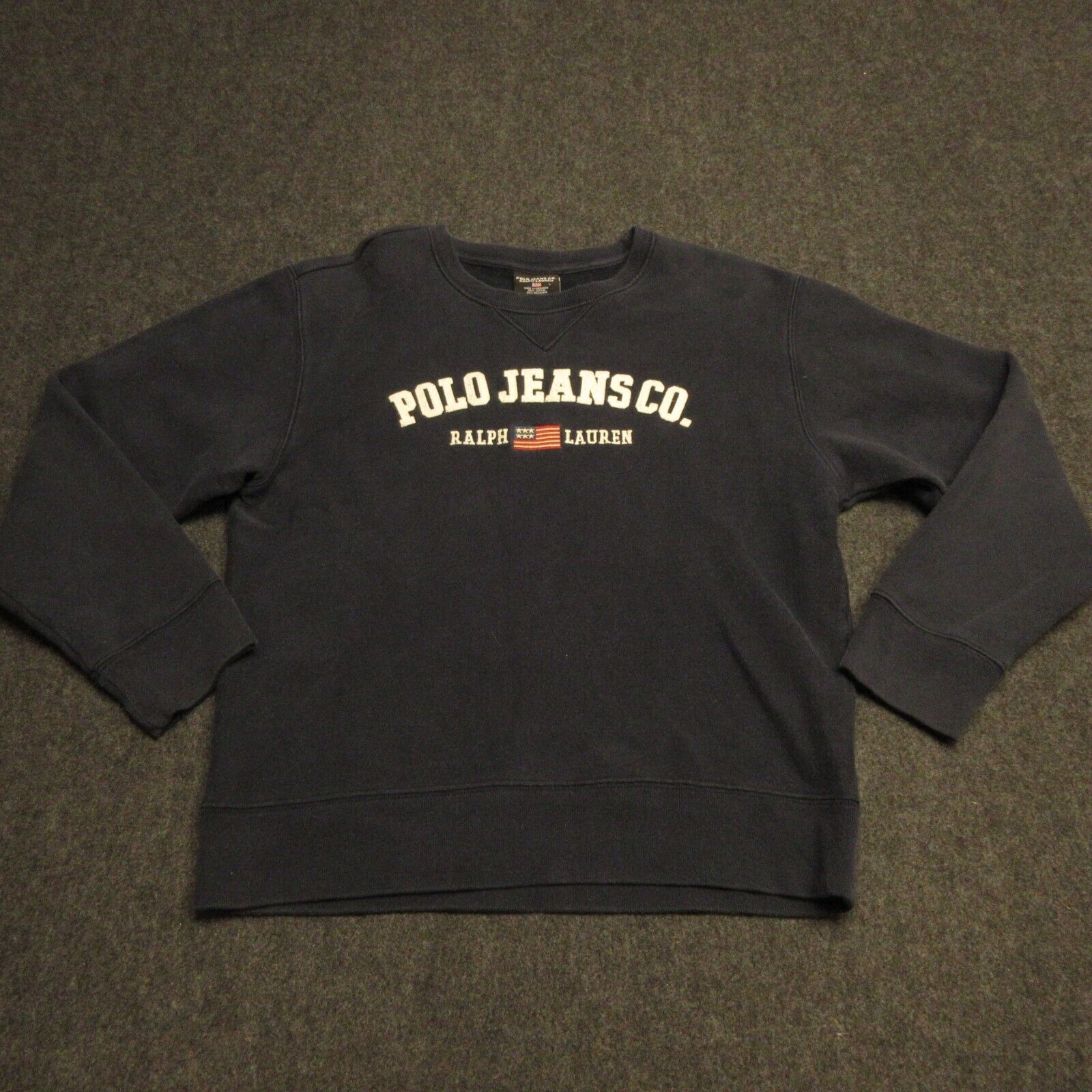 Vintage Ralph Lauren Polo Jeans Co. Size Large Pullover Knit Sweater Spell  Out | eBay