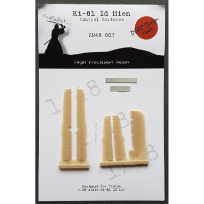 DEAD Design 1/72 Kawasaki Ki-61 Id Control Surfaces Resin Set for Tamiya kits