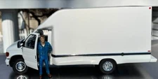 Ford E-350 Diecast Cargo Van w Driver Figure 1/24 Scale G Scale
