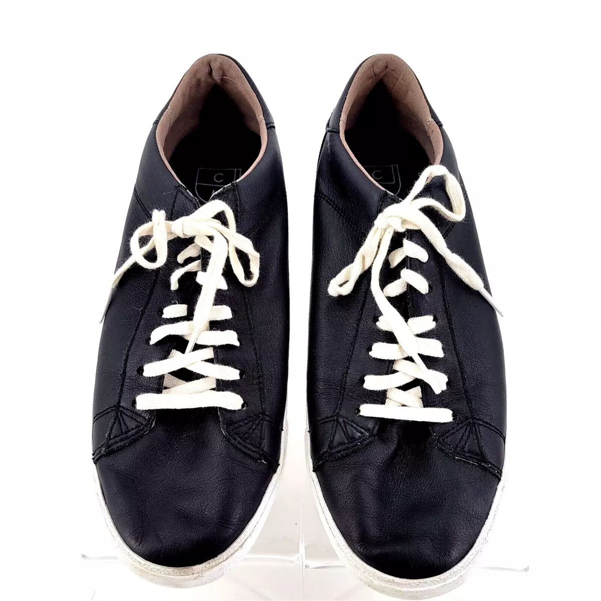 Cole haan women's black leather on sale sneakers