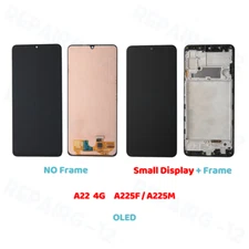 Small OLED Display LCD Touch Screen ±Frame For Samsung Galaxy A22 4G A225F A225M