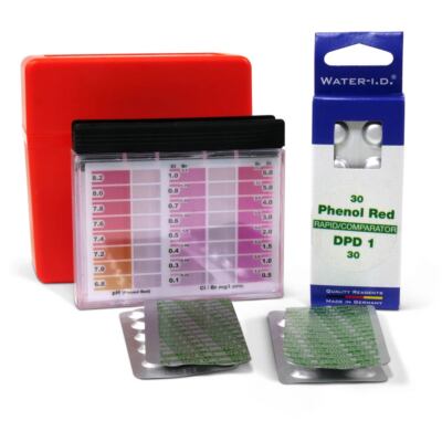SET> Water-I.D. Pooltester Chlor, Brom/pH + Refill Pool Test Wasseranalyse Br