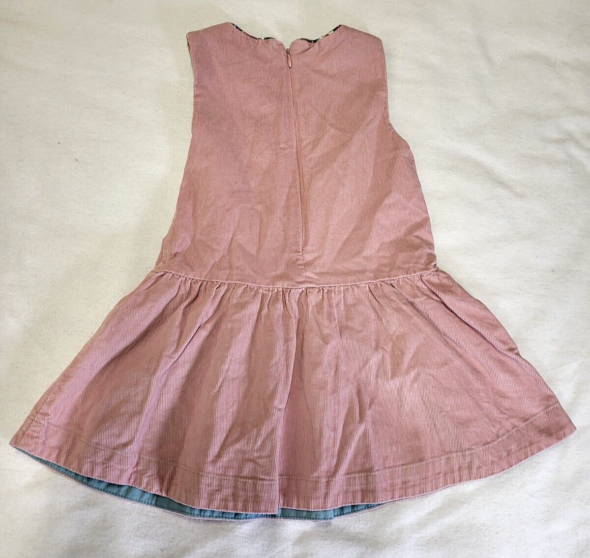 Robe Pinafore (sans Manches) Mini Boden Pour Fille - Taille 5-6 Ans - Tissu Cordon Aiguille - Style Rétro