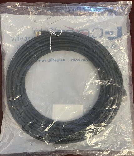 Double Shielded 26 AWG Stranded Cat 5E RJ45/RJ45 Patch Cord, Black 50.0 Ft (new)
