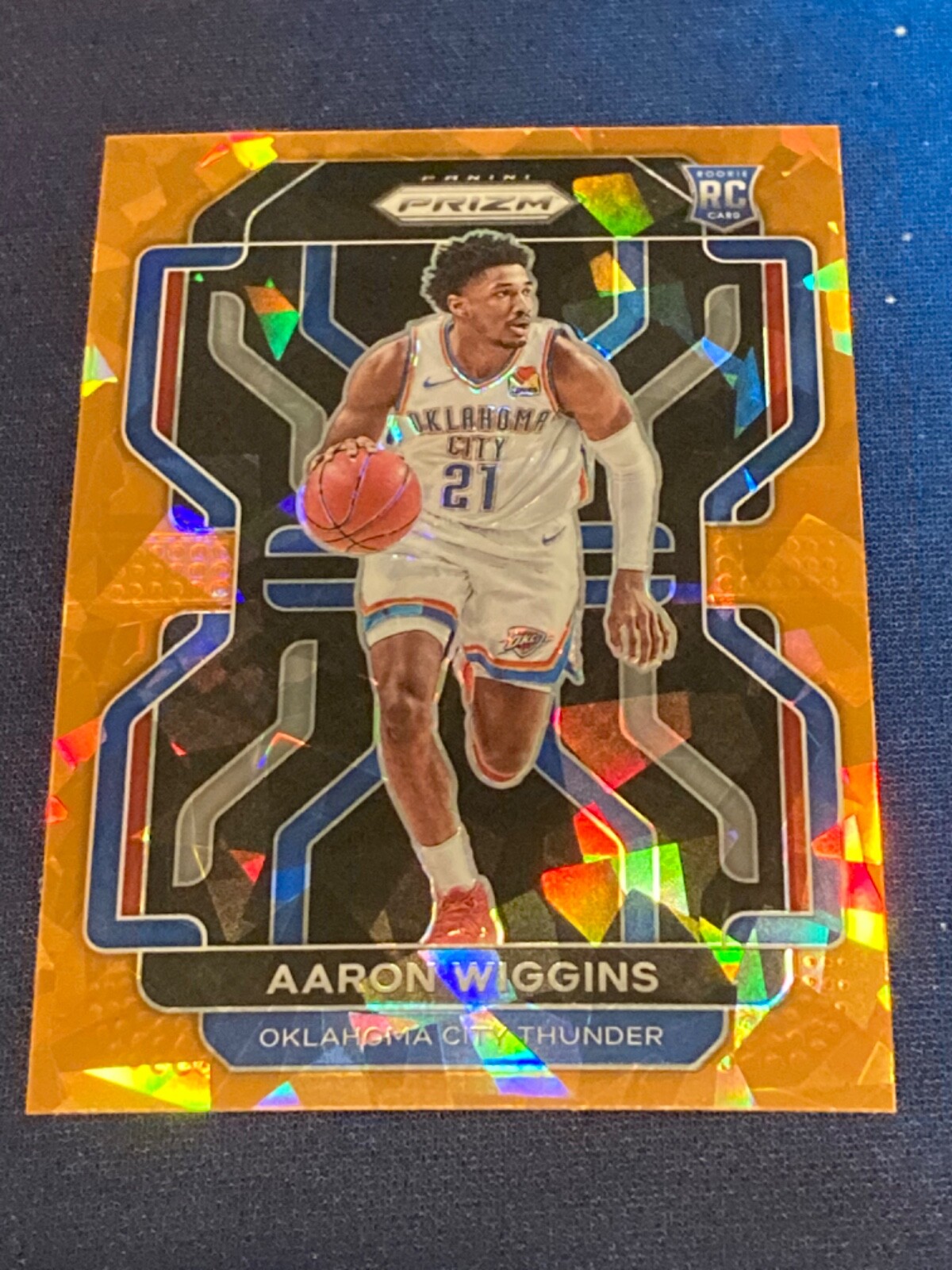2021-22 Panin Prizm - Aaron Wiggins Rookie RC #286 - Orange Ice