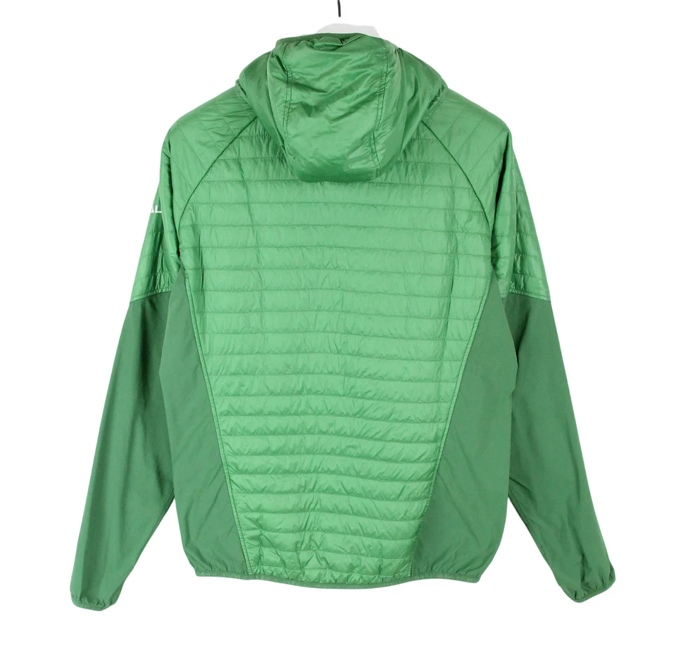 SALEWA Ortles Hybrid Jacket Men's MEDIUM Green Full Zip Hooded Logo Lightweight - Image 2 of 4