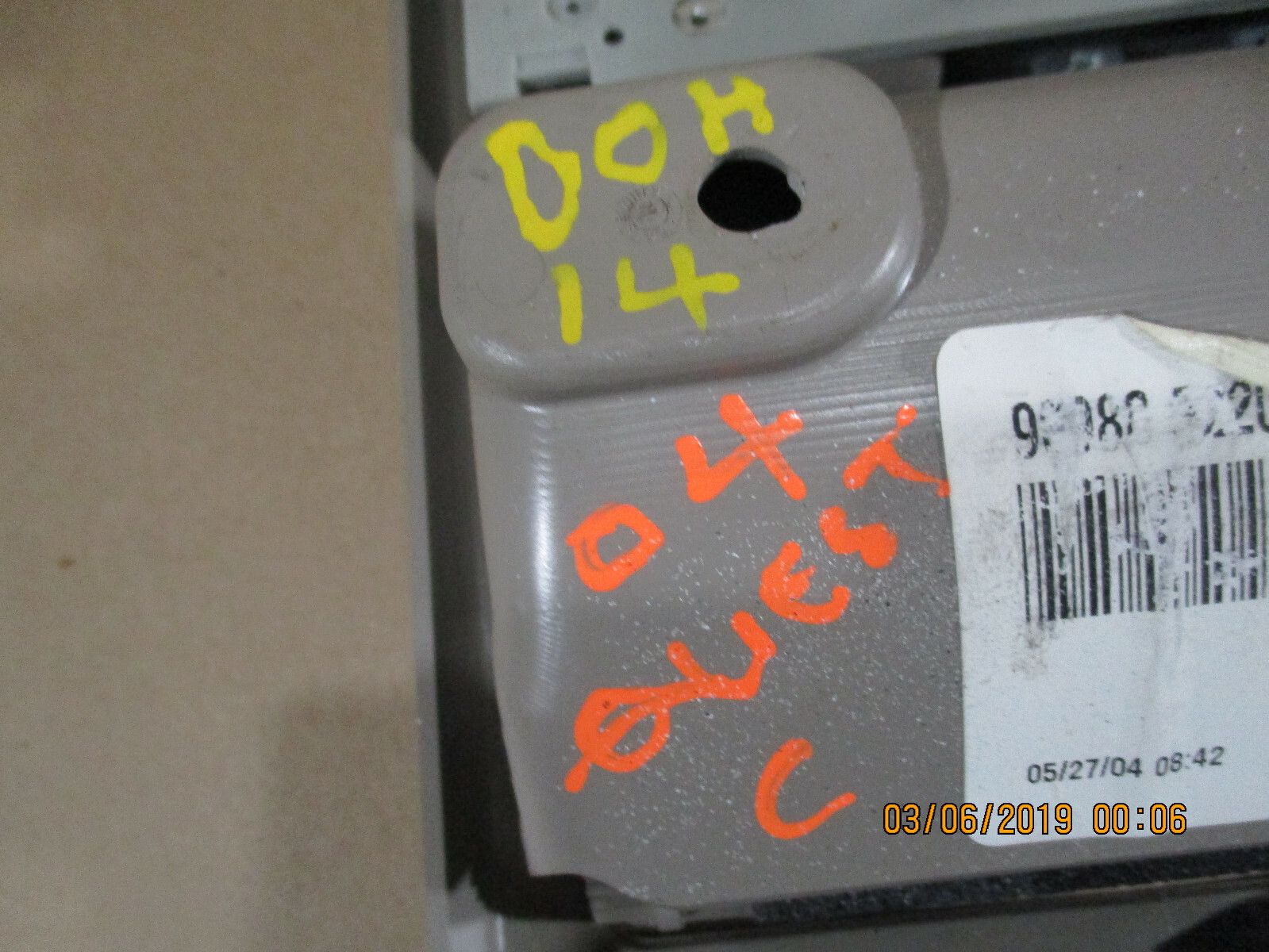 2004 NISSAN QUEST SUNROOF CONTROL OVERHEAD CONSOLE BEIGE eBay