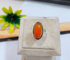 Carnelian ring 925 Sterling Silver Beautiful Gift For love Size 7 A1000