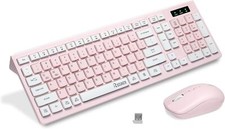 Teclado Y Mouse Inalambrico Para PC Computadora Tama o Completo DPI Ajustable