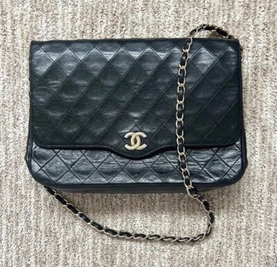 Chanel Lambskin Single Flap Series Vintage Shoulder Bag Gold HW, COA,  Dustbag