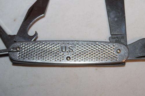 Camillus US Army Folding Military Scout Knife Heavy Duty Stainless Steel 1992 - Picture 2 of 22