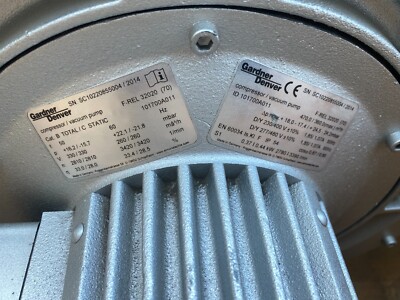 Gardner Denver Seitenkanalverdichter F-REL 32020 Radialgebläse Vakuumpumpe0,44kw