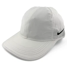 Nike Dri-Fit AeroBill Team Featherlight White CJ7082-100 Adjustable Running Hat