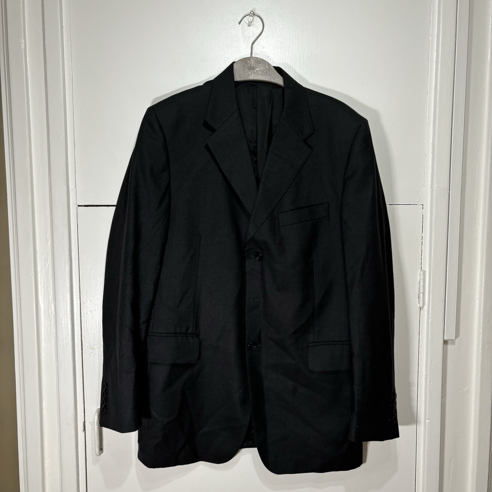 FILA Giacca blazer Gieves & Hawkes Savile Row grigio scuro 100% lana taglia 42L