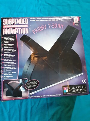 Programmable Suspended Messages Animation Alarm Clock (New Open Box)