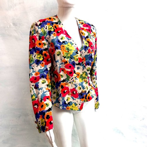 Jacket Casual Clothing Elegant Luxury Blazer Summer Formal Vintage Flowers Coat - Picture 3 of 24