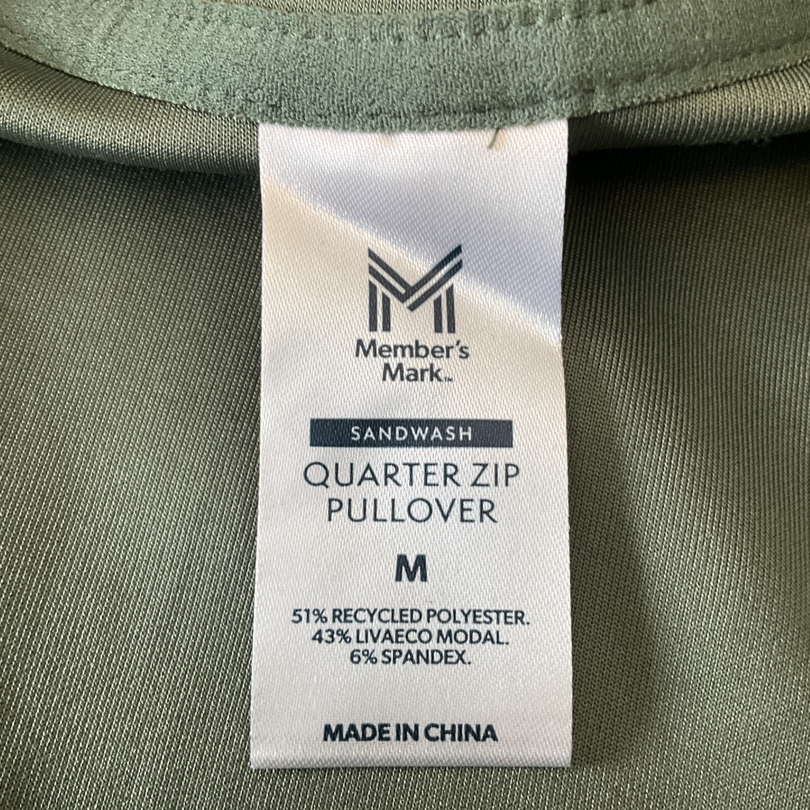 Members Mark Quarter Zip Pullover And Button Front Plaid Shacket Womens Size M