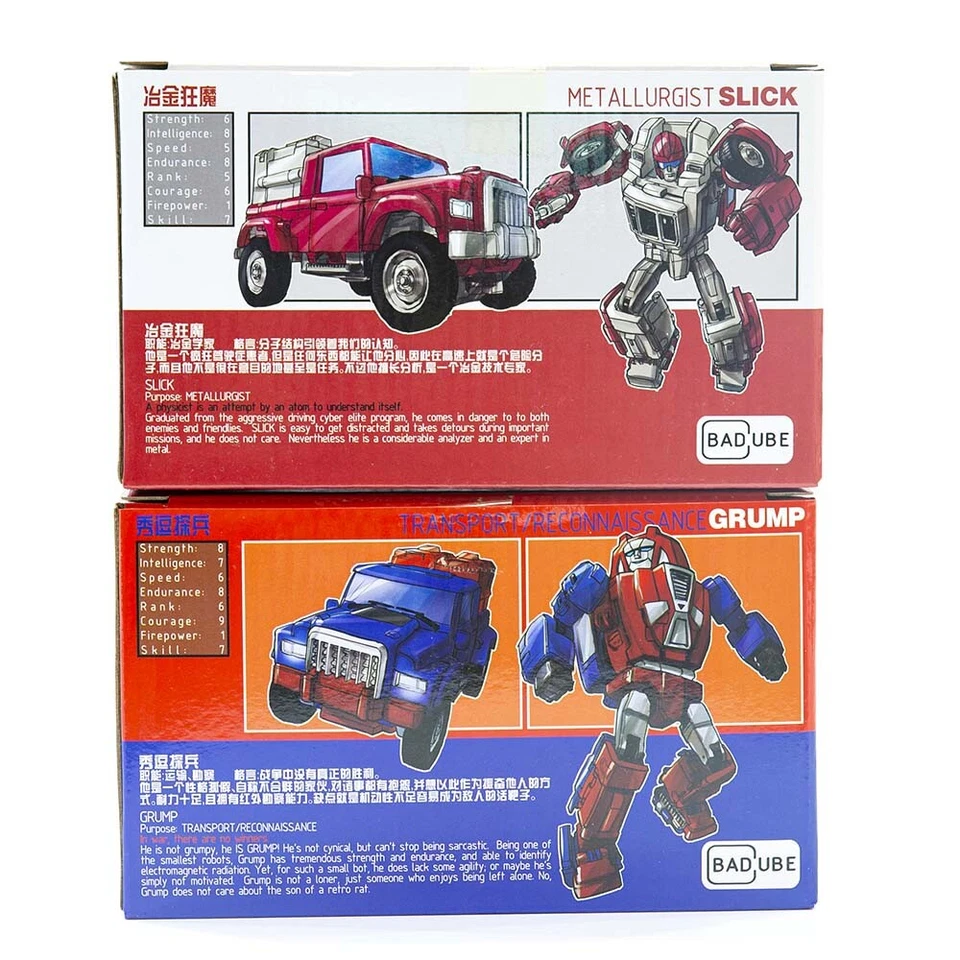 New BadCube BC OTS-09 Grump & OTS-10 Slick Reissue BC Action Figure toy In Stock - Image 2 of 4