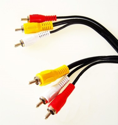50cm Audio Video Kabel 3x Cinch Stecker RCA Composite 0,50 m Chinch 0,5 m