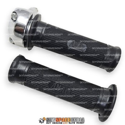 7/8'' Handlebar Throttle Twist Grip Set Amal Type For BSA Norton Royal Enfield