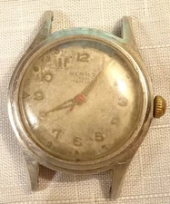 Herald Wristwatch Vintage Men's 17J Parts or Repair AS 1187