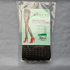 Love Your Assets by Sara Blakely Shaping Tights Textured Wishbone Black Size 3
