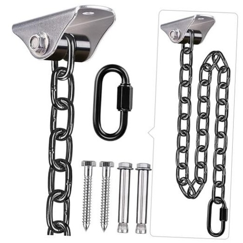 Hanging Kits Hammock Chair Hardware, Heavy Duty Silent Swing Hanger and