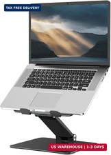 Adjustable Laptop Stand for Desk, Metal Foldable Laptop Riser