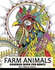 Farm Animal Coloring Books for Adults: Animal Relaxation and Mindfulness